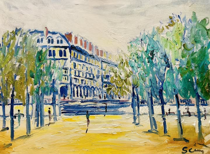 A walk in Paris - Tuileries Gardens PRINT